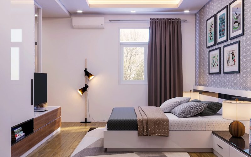 Một không gian hợp phong thủy phòng ngủ mang lại sự bình yên và thư thái.