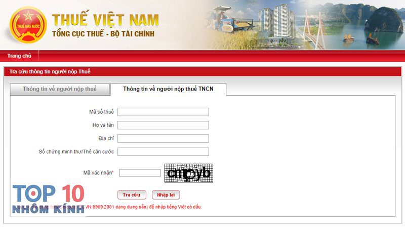 tra cứu mã số thuế cá nhân - Tra cứu mã số thuế cá nhân bằng CCCD/CMND trên cổng trực tuyến