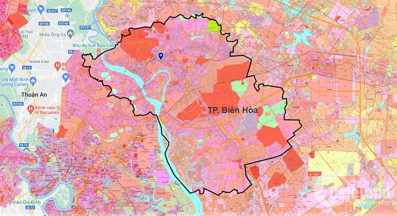 Thành phố Biên Hòa nằm ở khu vực Đông Nam Bộ Việt Nam