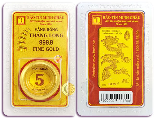 Giá vàng BTMC - So với vàng SJC và các thương hiệu lớn