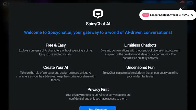 Spicy ai - Giao diện, tốc độ và độ tự nhiên