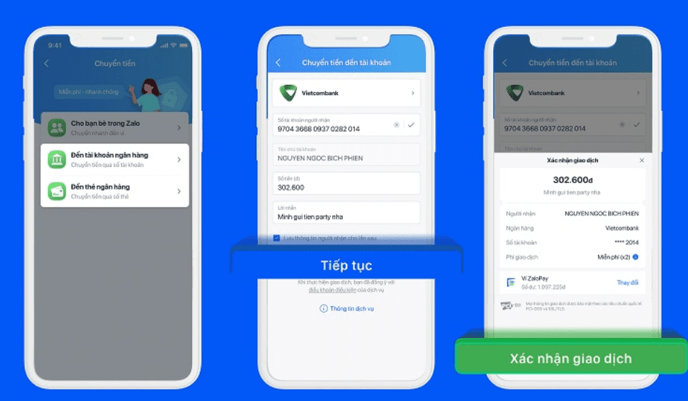 Chuyển khoản - Qua Mobile Banking